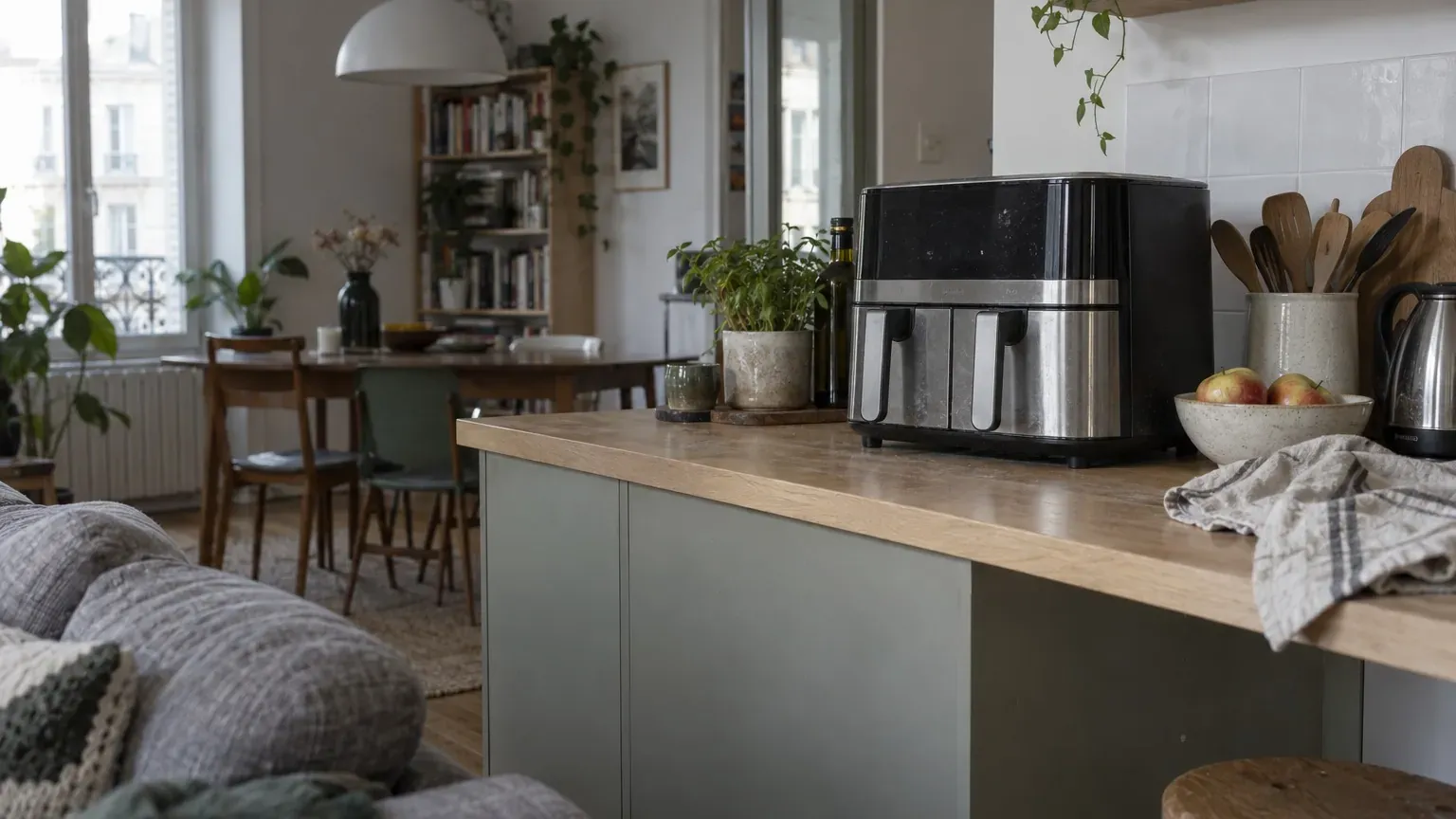 Air fryer en cuisine ouverte : pourquoi il compte dans la déco, et ce que Cosori recommande de regarder