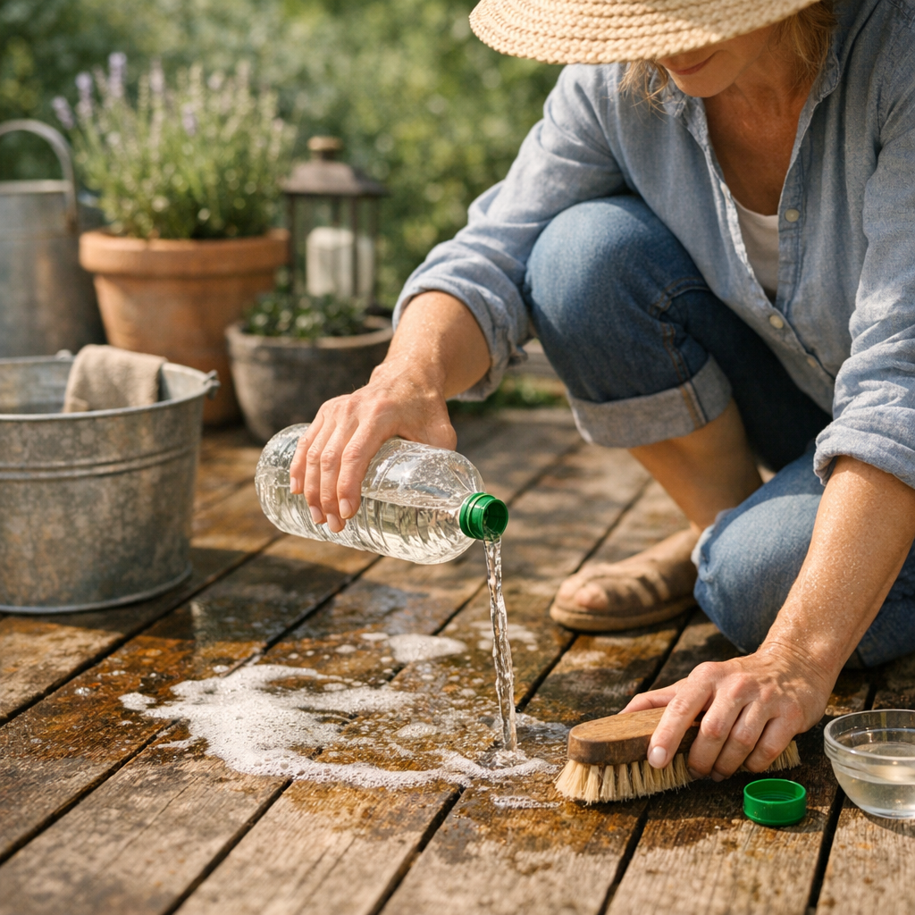 Comment nettoyer une terrasse avec du vinaigre blanc ?