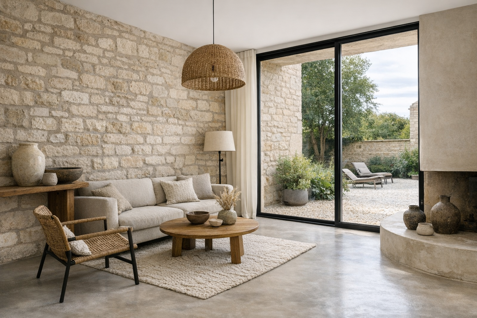 Béton ciré et géographie des espaces habités