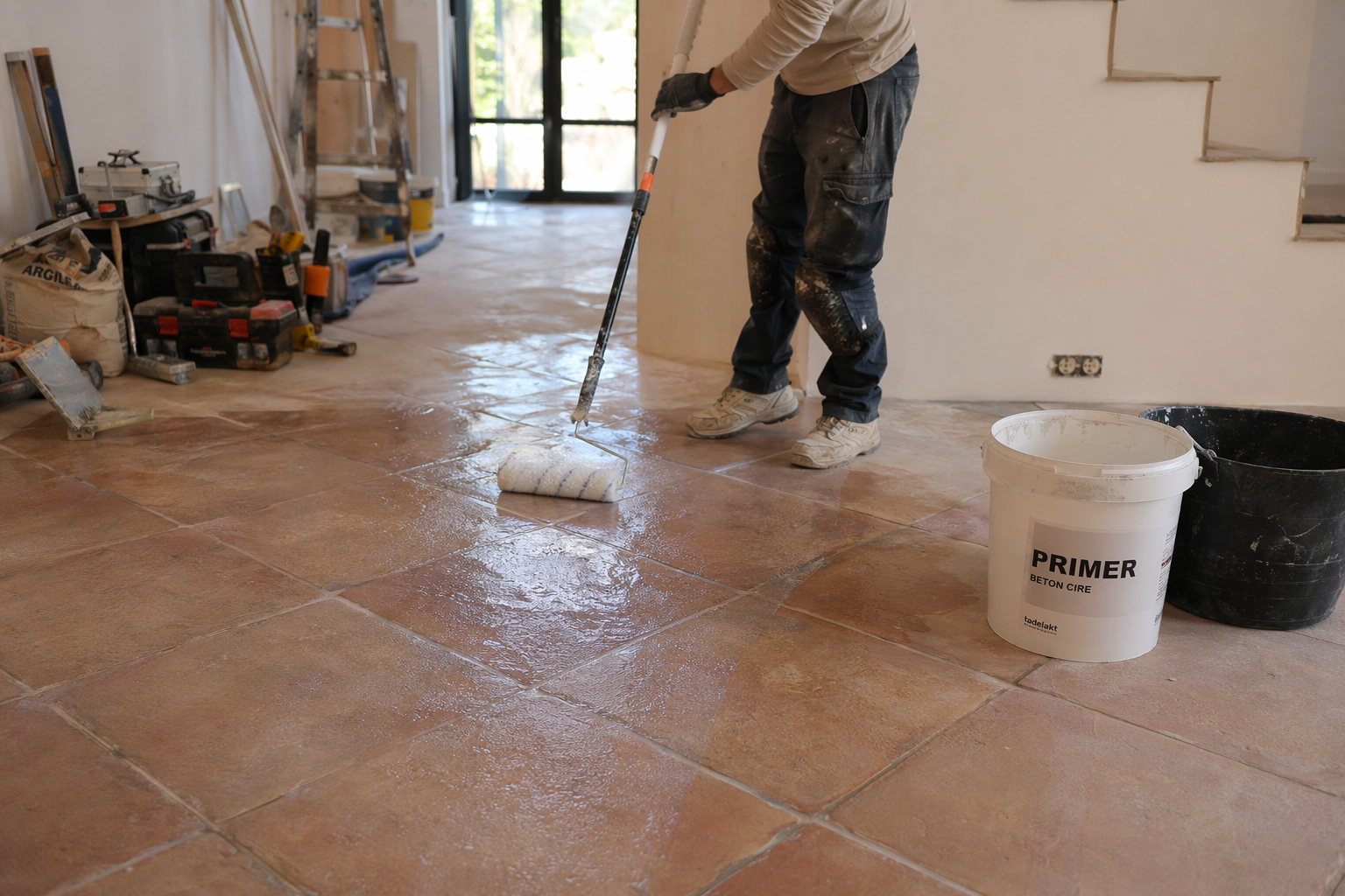 Béton ciré sur carrelage existant : faisabilité et préparation
