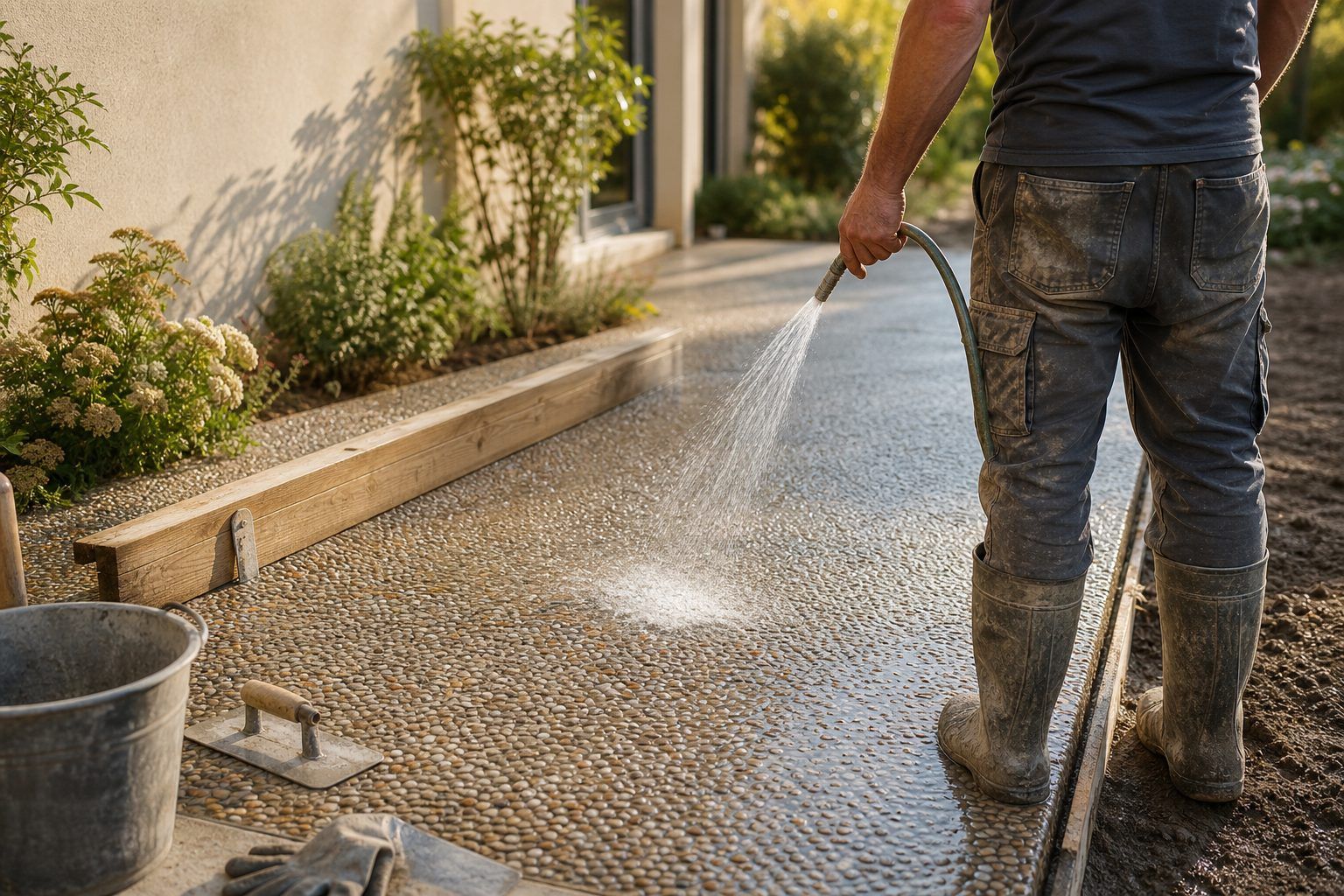 Comment réaliser un béton lavé dans les règles de l’art ?