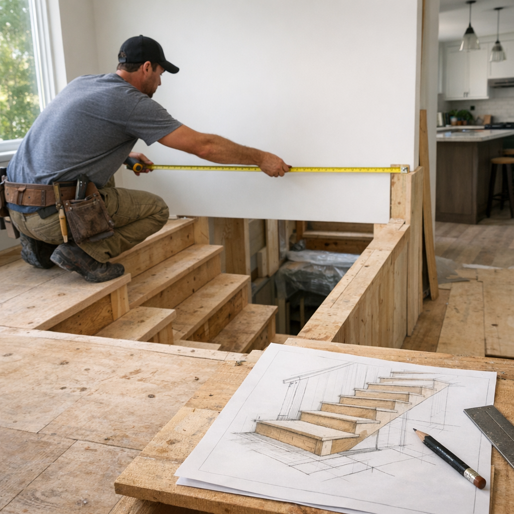 Comment calculer un escalier sans se tromper sur les cotes