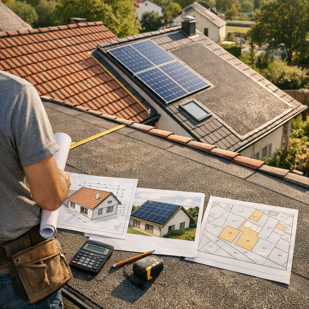 Quand je parle de « surface de toiture », est-ce la surface réelle à couvrir, la surface utile pour des panneaux solaire