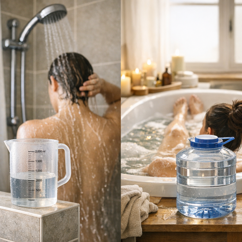 Pourquoi la douche ne consomme pas toujours moins qu’un bain