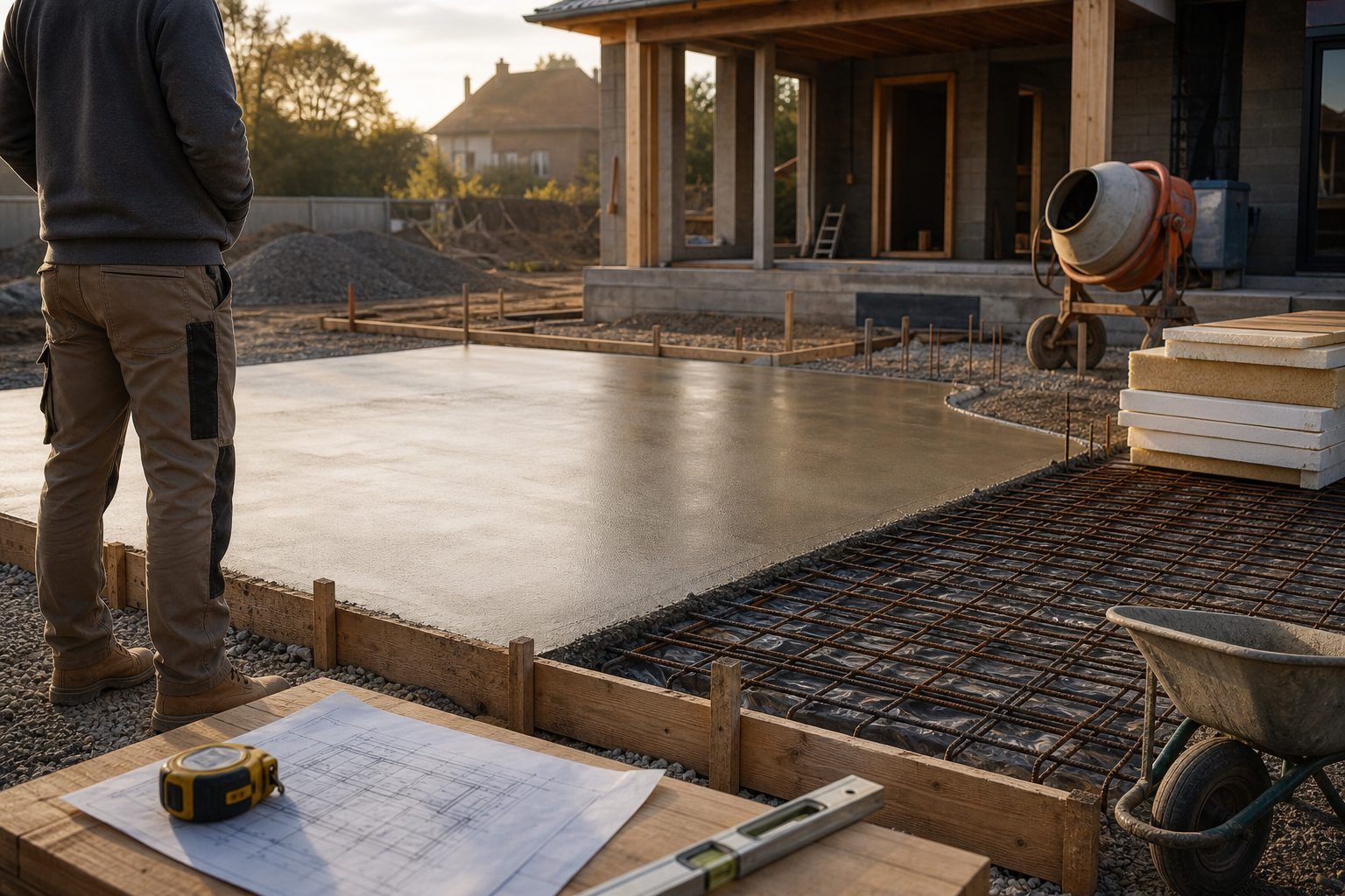 Prix d’une dalle en béton armé : les postes à comparer avant un devis