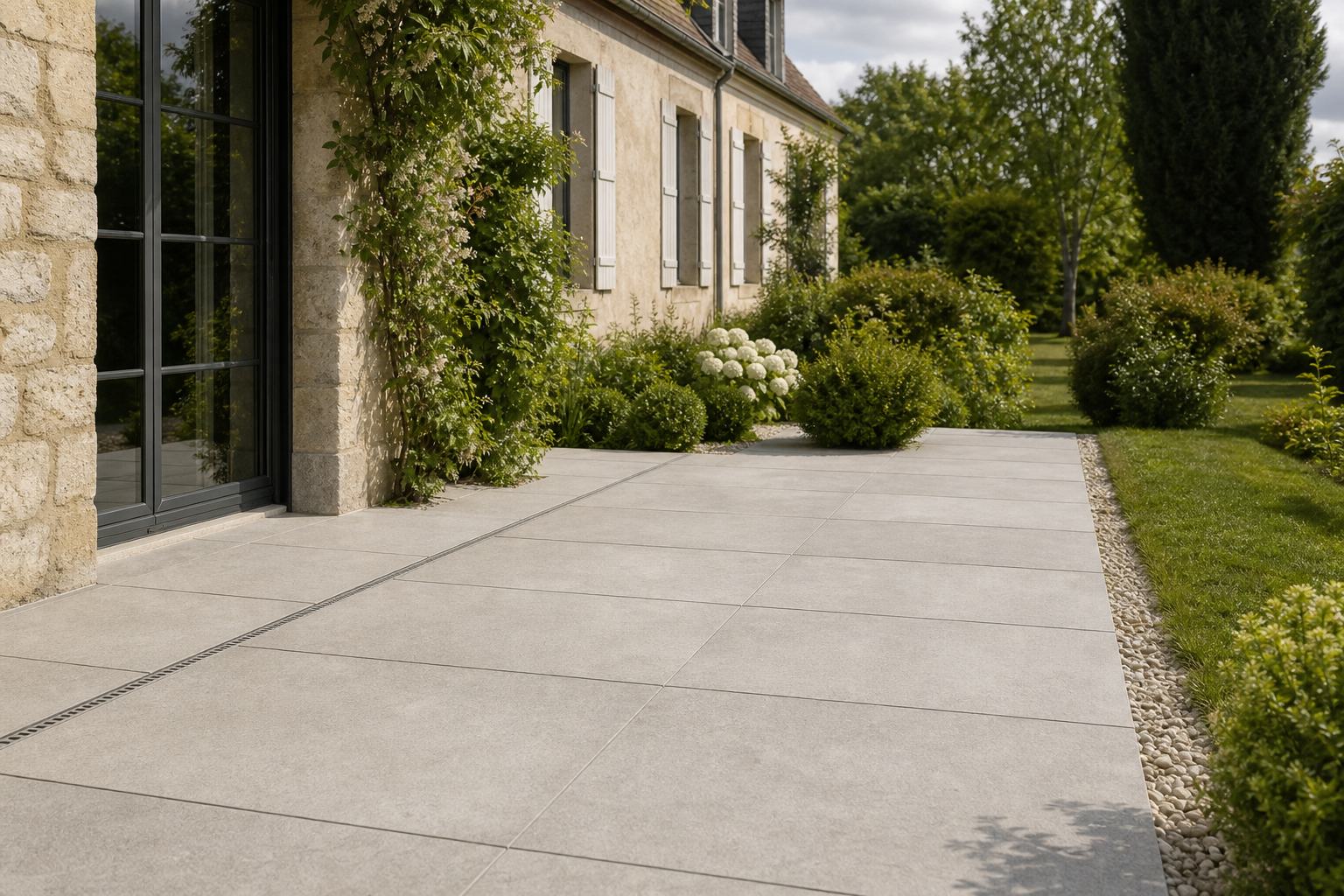La dalle de terrasse en béton : pose, coulage et prix