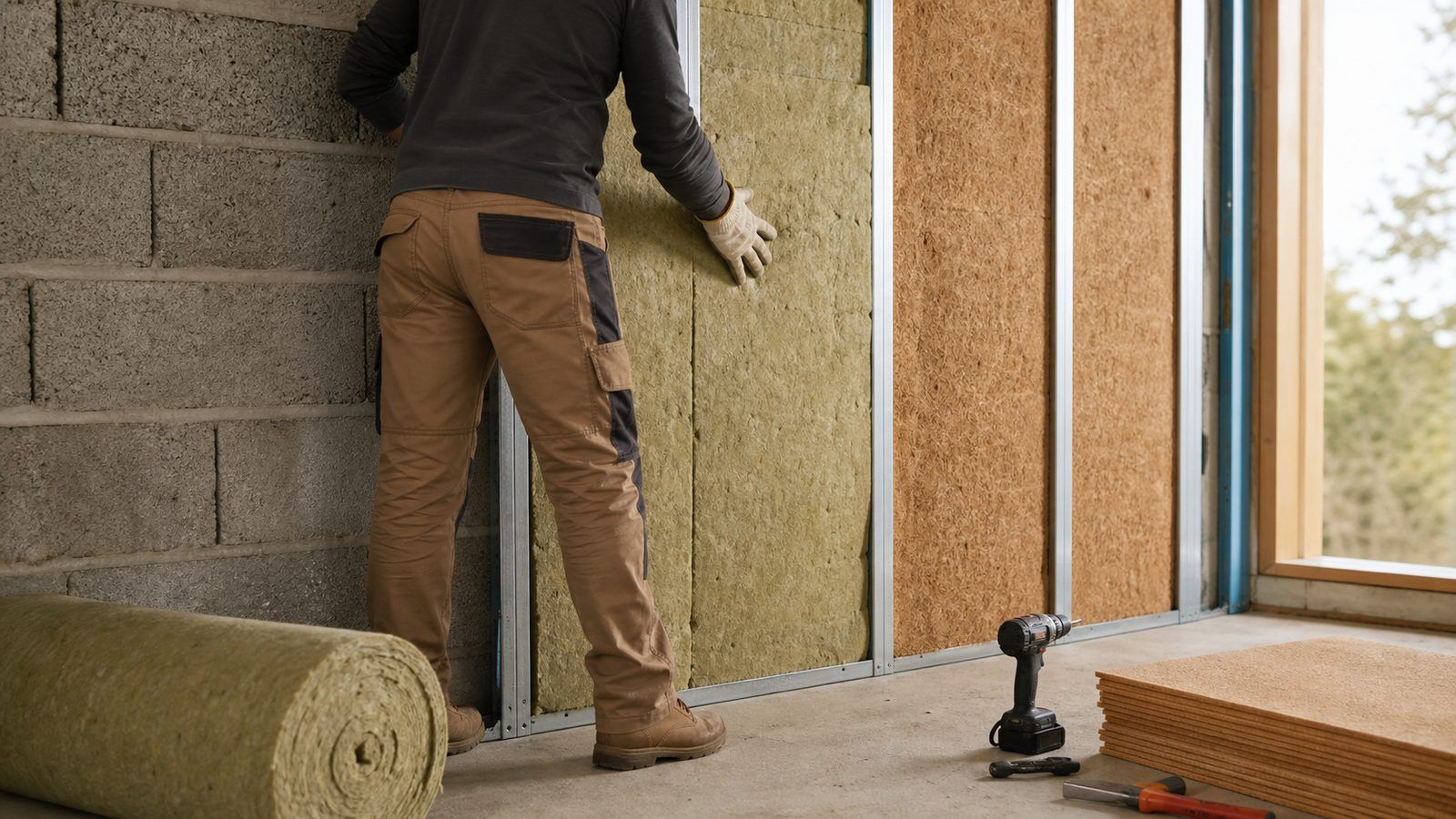 Quels matériaux choisir pour isoler des murs en parpaings ?