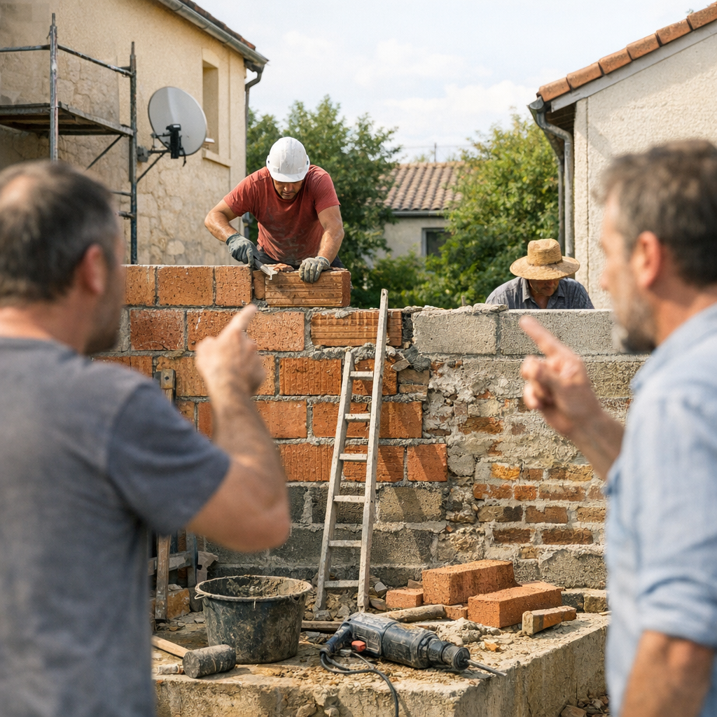 Quels travaux sont autorisés sur un mur mitoyen et où les litiges explosent-ils ?