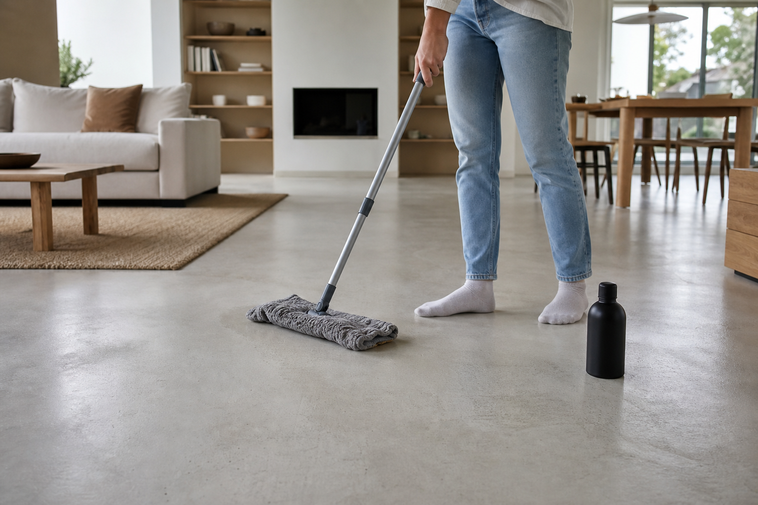 Le nettoyage du béton ciré au savon noir préserve-t-il sa finition ?