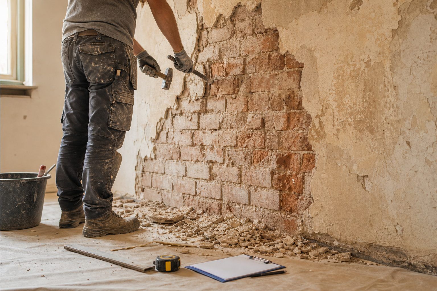 Prix du piquage d’un mur : comprendre les devis au m²