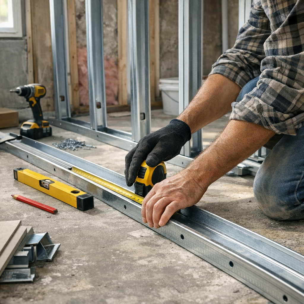Comment réussir la Pose d’un rail Placo sans erreur de chantier