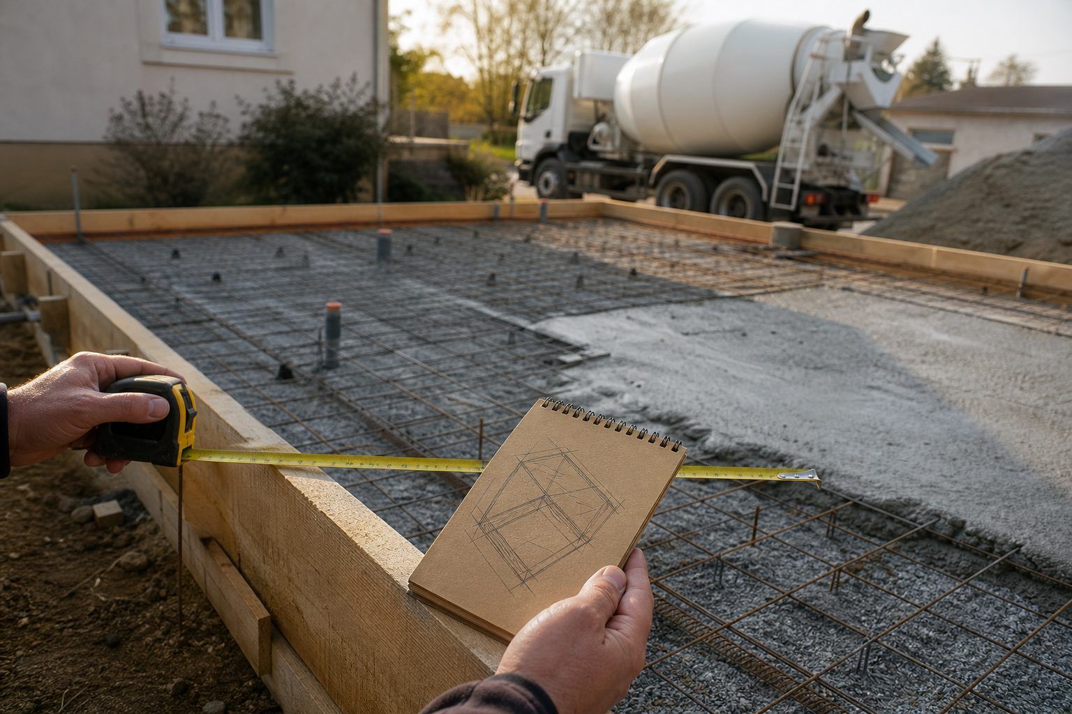 Comment calculer le volume de béton avant de demander un devis ?