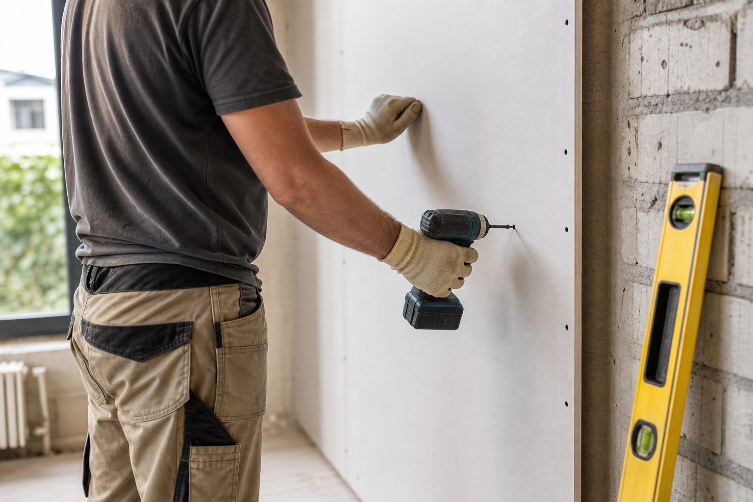 Comment fixer une plaque BA13 directement sur un mur