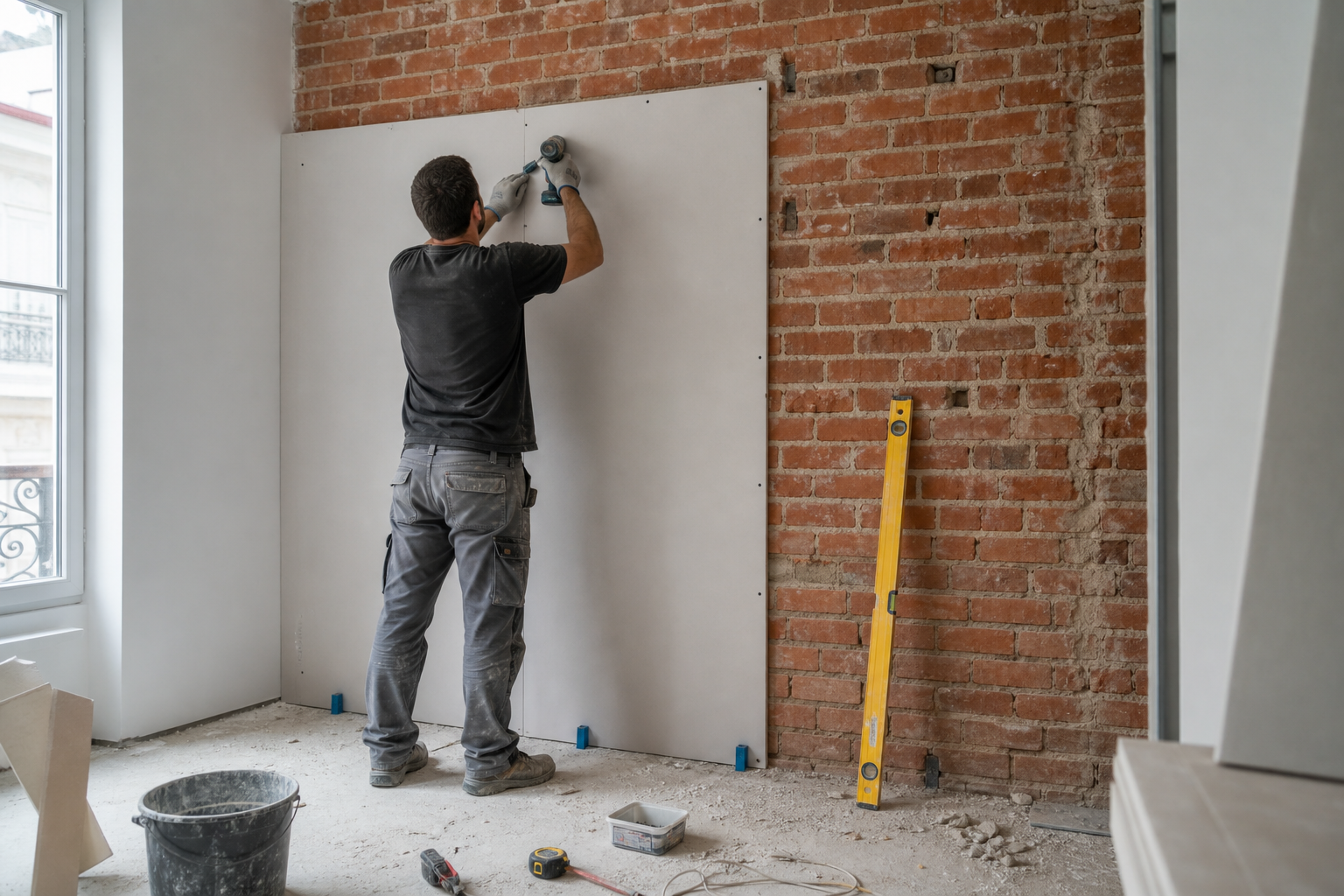 Peut-on visser du placo directement sur un mur sans l’abîmer ?
